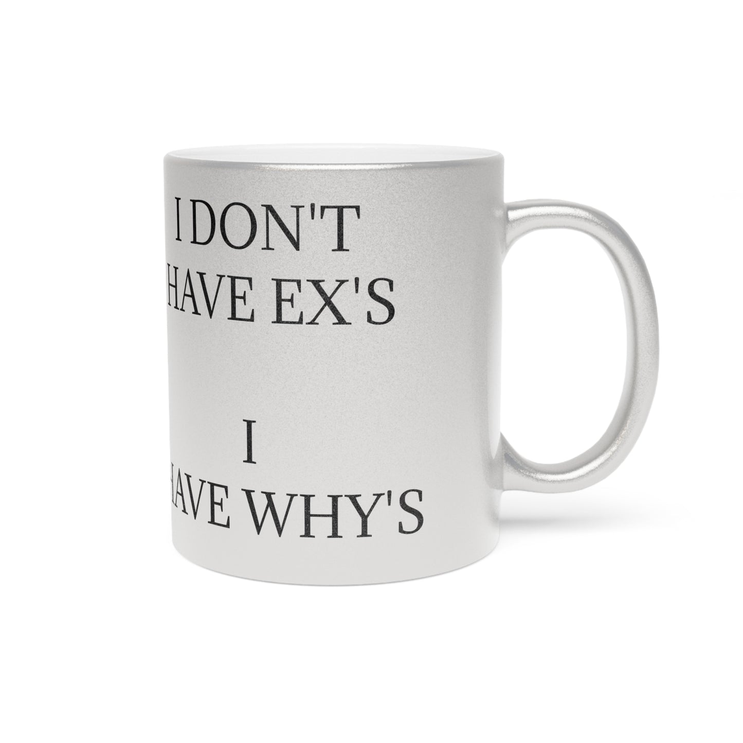 X's And Y's Metallic Coffee Mug