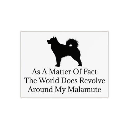 Matter Of Fact Malamute Ceramic Photo Tile