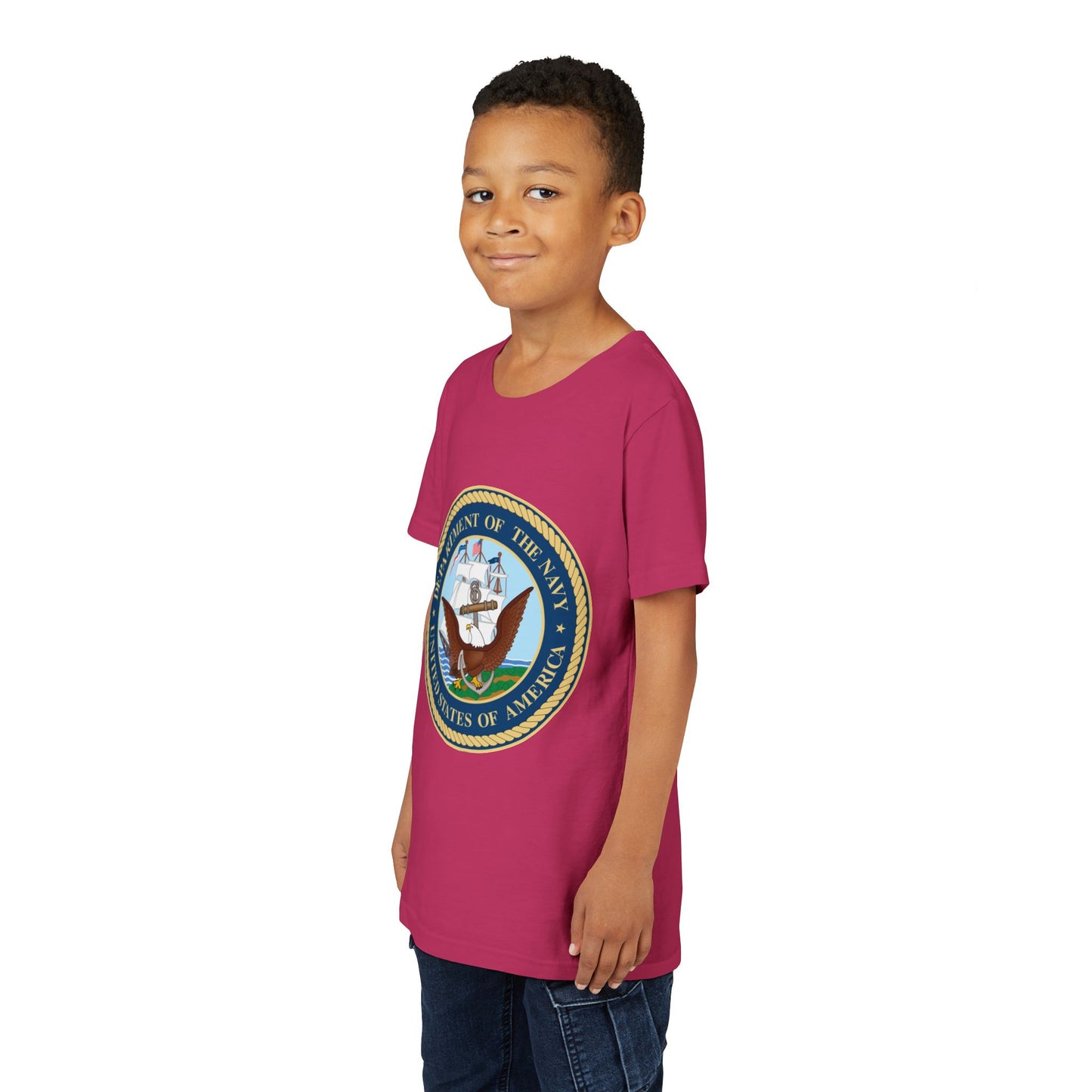 US Navy Youth Unisex Short Sleeve Crewneck Tee