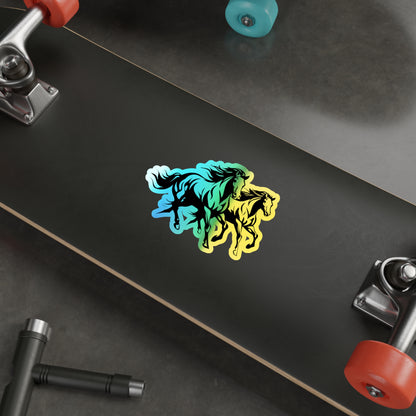 Horsin' Around Holographic Sticker