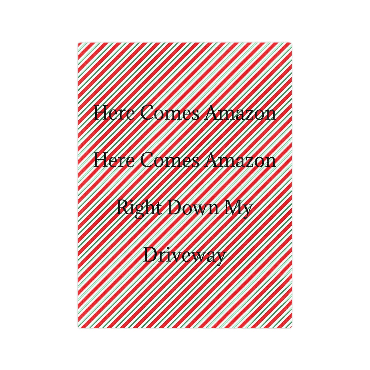Here Comes Amazon Velveteen Microfiber Blanket