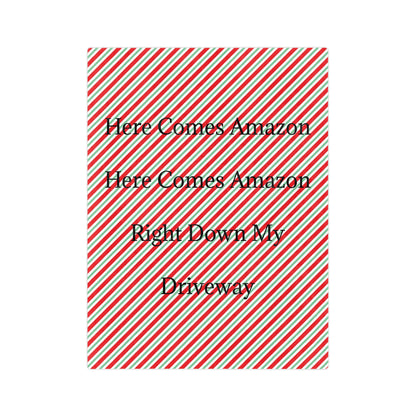 Here Comes Amazon Velveteen Microfiber Blanket
