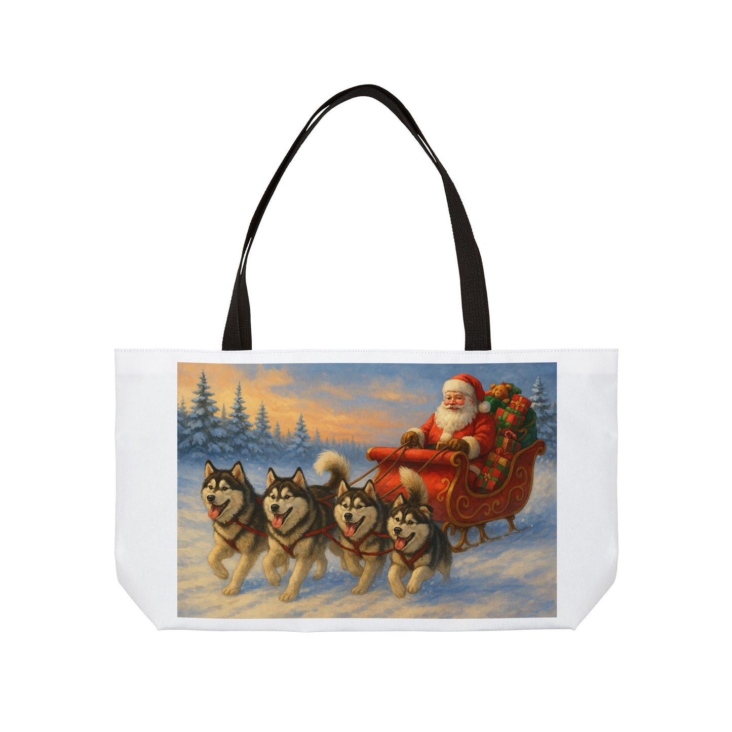Dashing Through The Snow Weekender Tote Bag