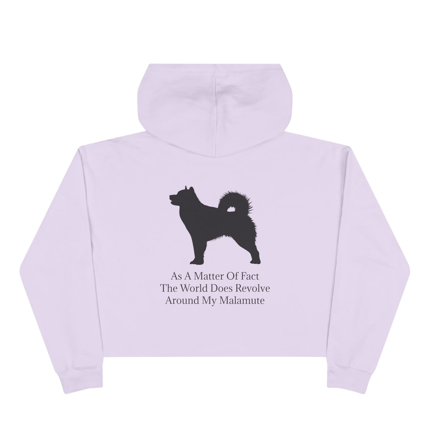 Matter Of Fact Malamute Women's Crop Hoodie