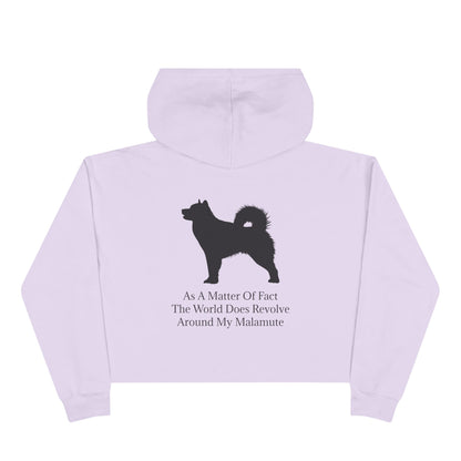 Matter Of Fact Malamute Women's Crop Hoodie