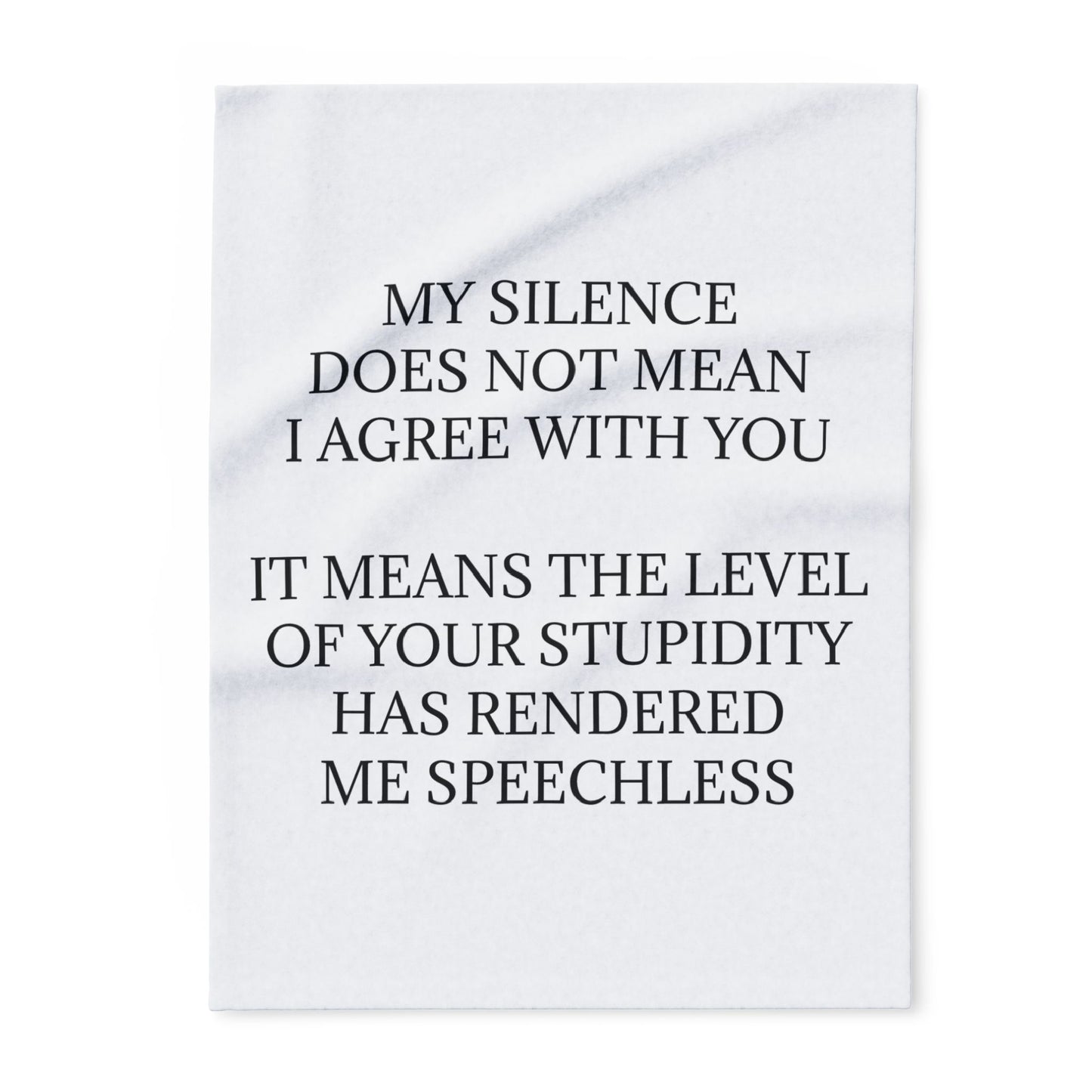 Speechless Arctic Fleece Blanket