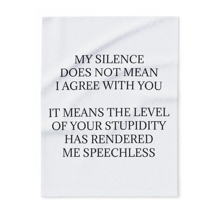 Speechless Arctic Fleece Blanket
