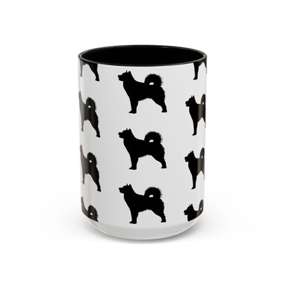 Malamute Silhouette 2-Tone Coffee Mug