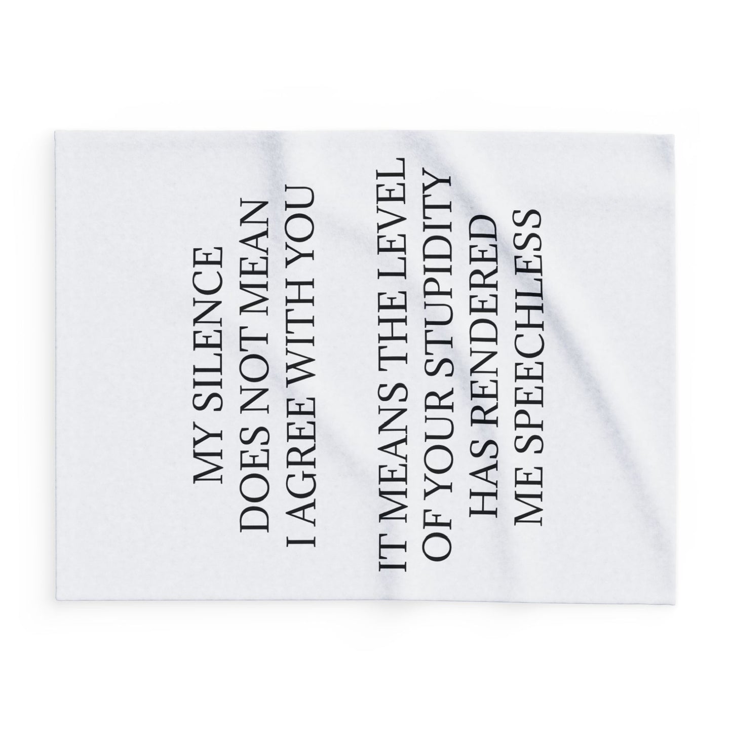 Speechless Arctic Fleece Blanket