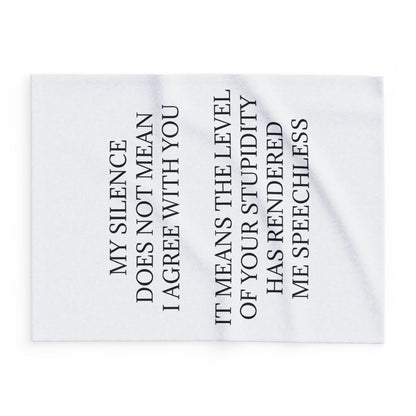 Speechless Arctic Fleece Blanket