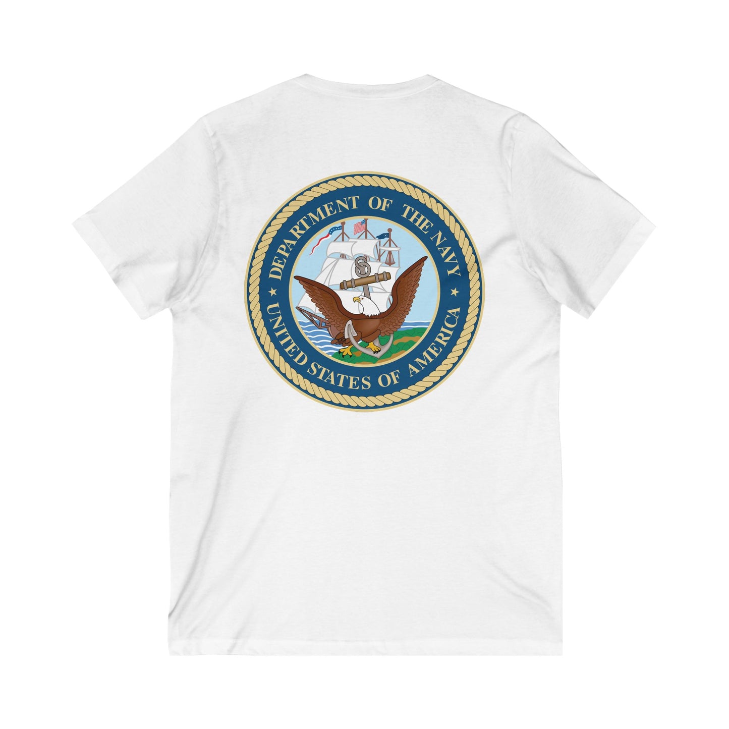 US Navy Unisex Short Sleeve V-Neck Tee