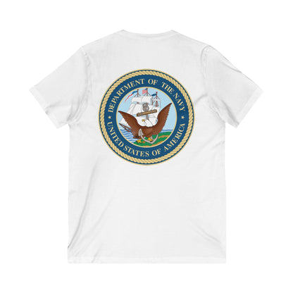 US Navy Unisex Short Sleeve V-Neck Tee