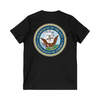 US Navy Unisex Short Sleeve V-Neck Tee