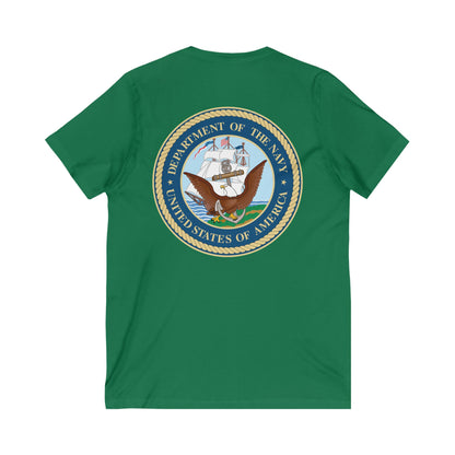 US Navy Unisex Short Sleeve V-Neck Tee