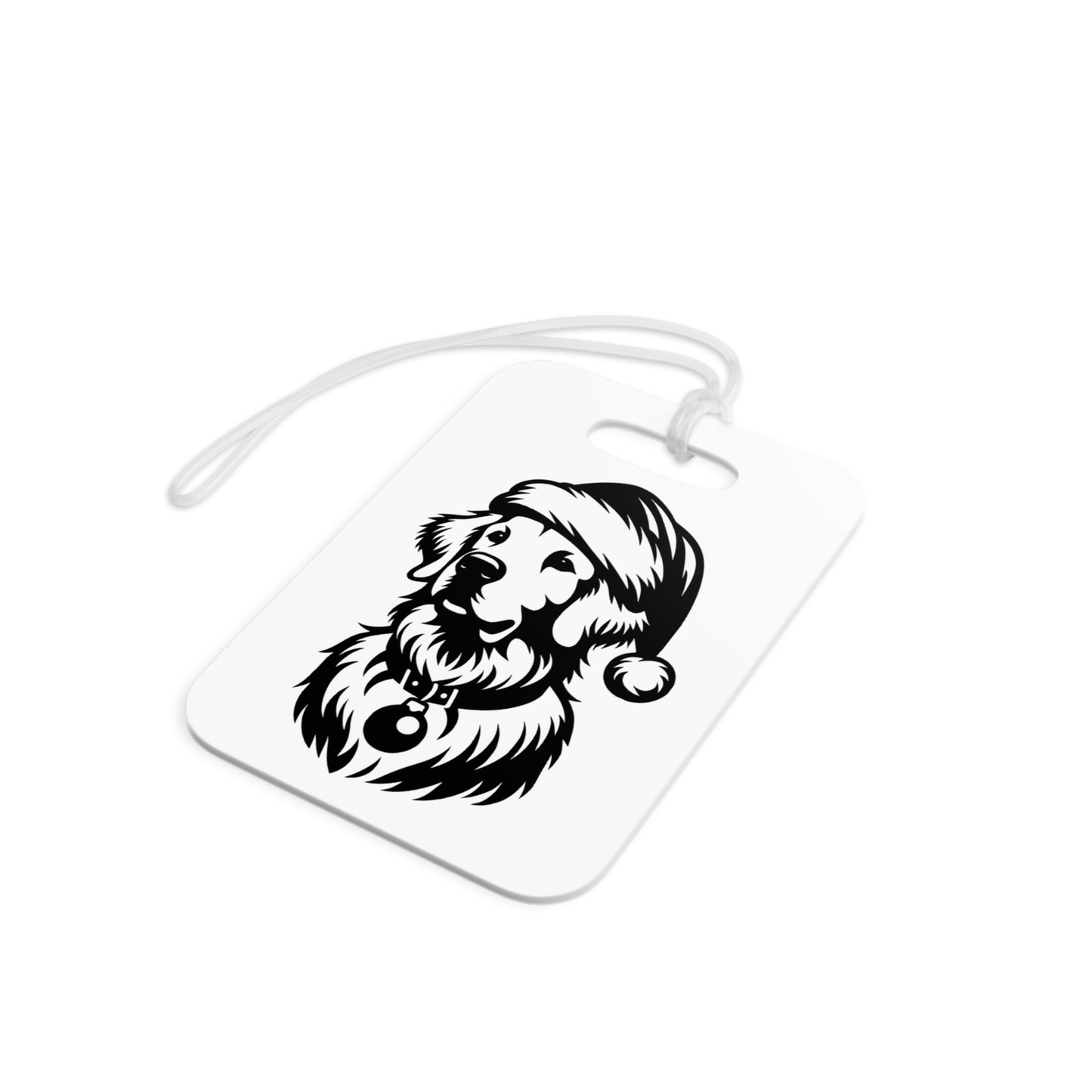 Santa Paws Golden Luggage Tag