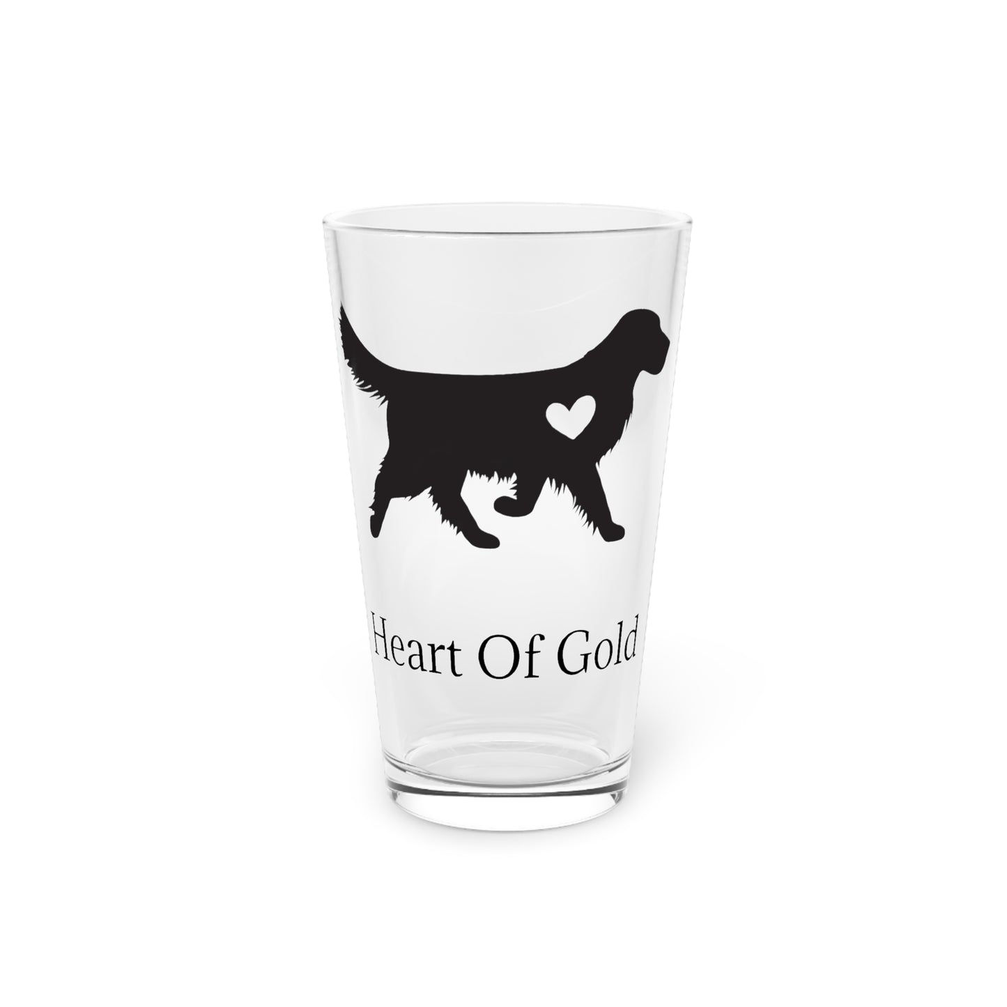 Heart Of Gold Drinking Glass
