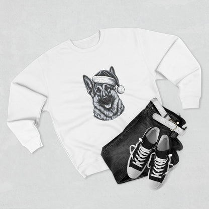 Santa Paws German Shepherd Unisex Crewneck Sweatshirt