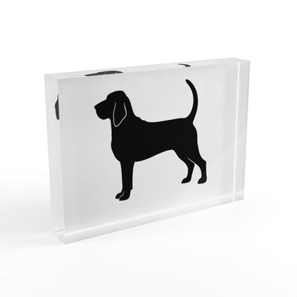 Bloodhound Silhouette Acrylic Photo Block