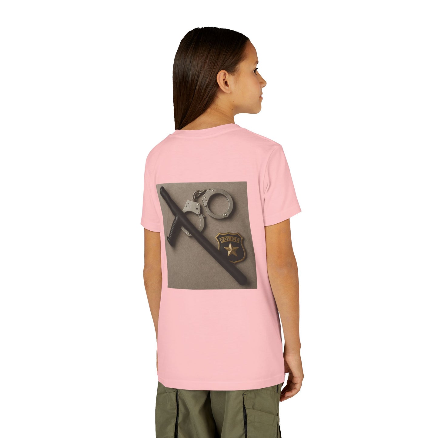 Law Enforcement Appreciation Youth Unisex Short Sleeve Crewneck Tee