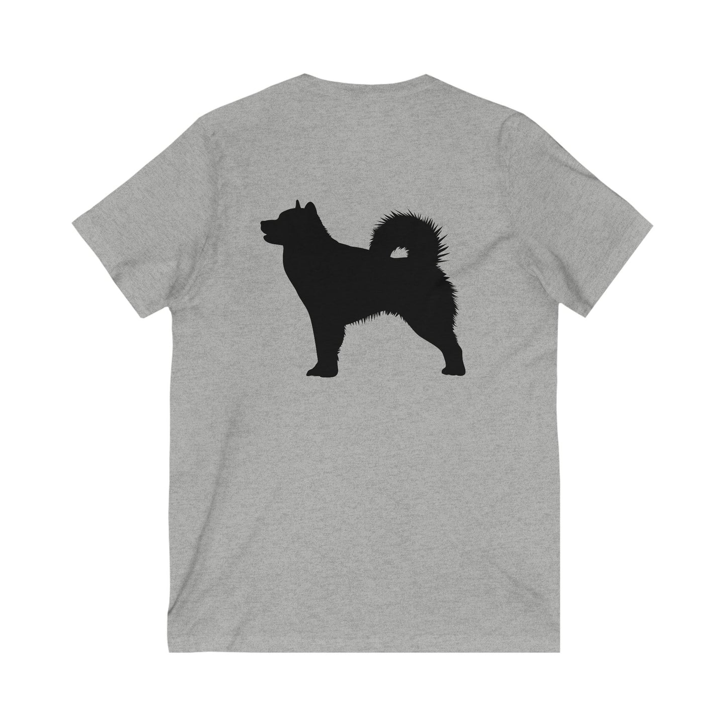Malamute Silhouette Unisex Short Sleeve V-Neck Tee