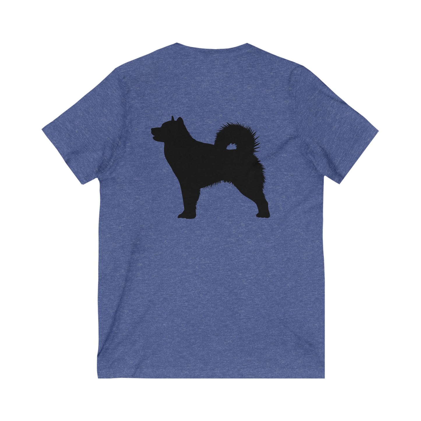 Malamute Silhouette Unisex Short Sleeve V-Neck Tee