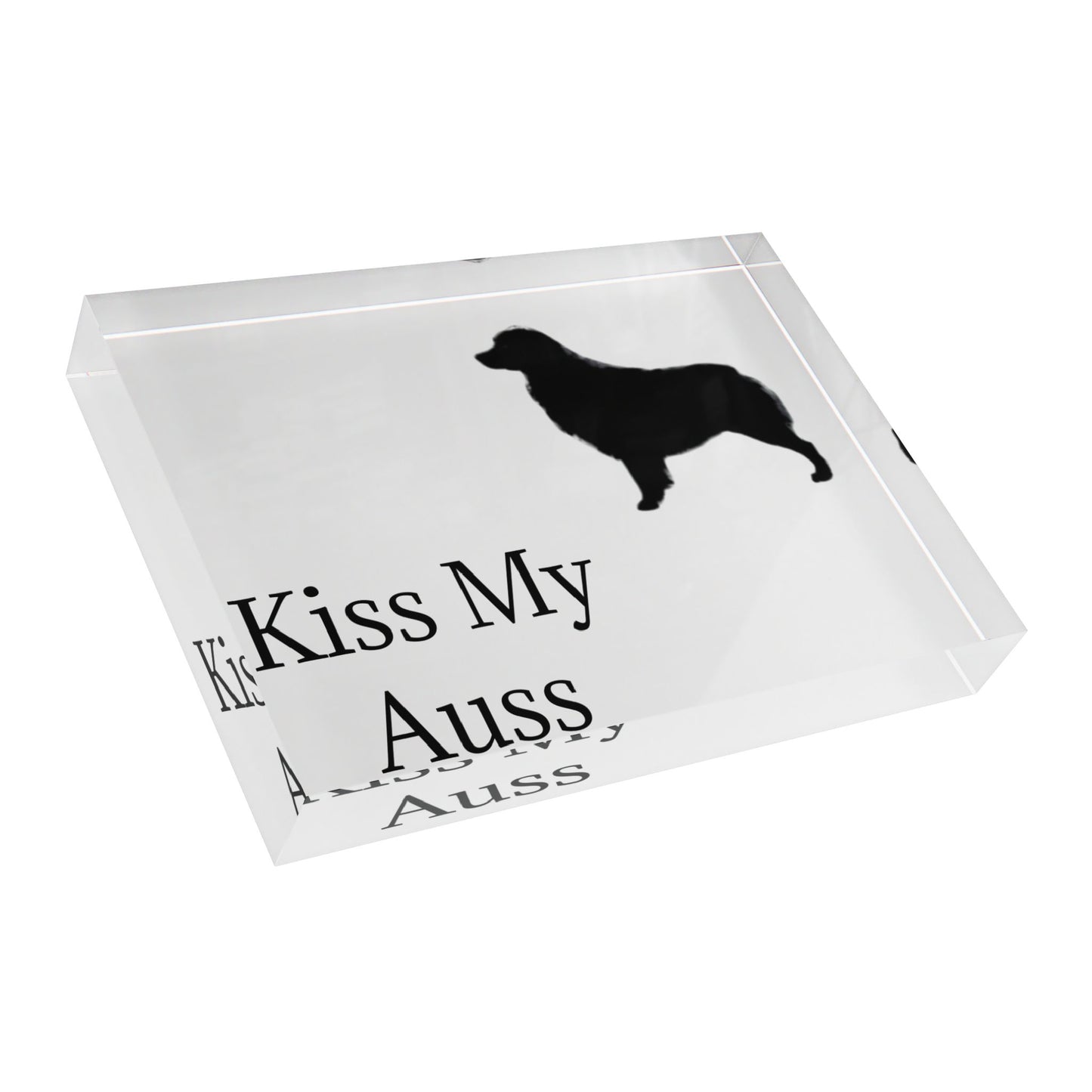 Kiss My Auss Acrylic Photo Block