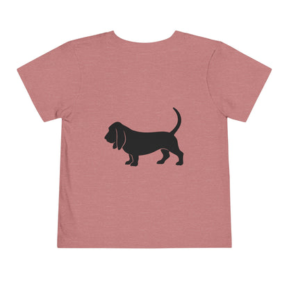 Basset Hound Toddler Unisex Short Sleeve Crewneck Tee