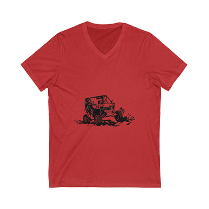 Slingin' Mud Side By Side Unisex Short Sleeve V-Neck Tee