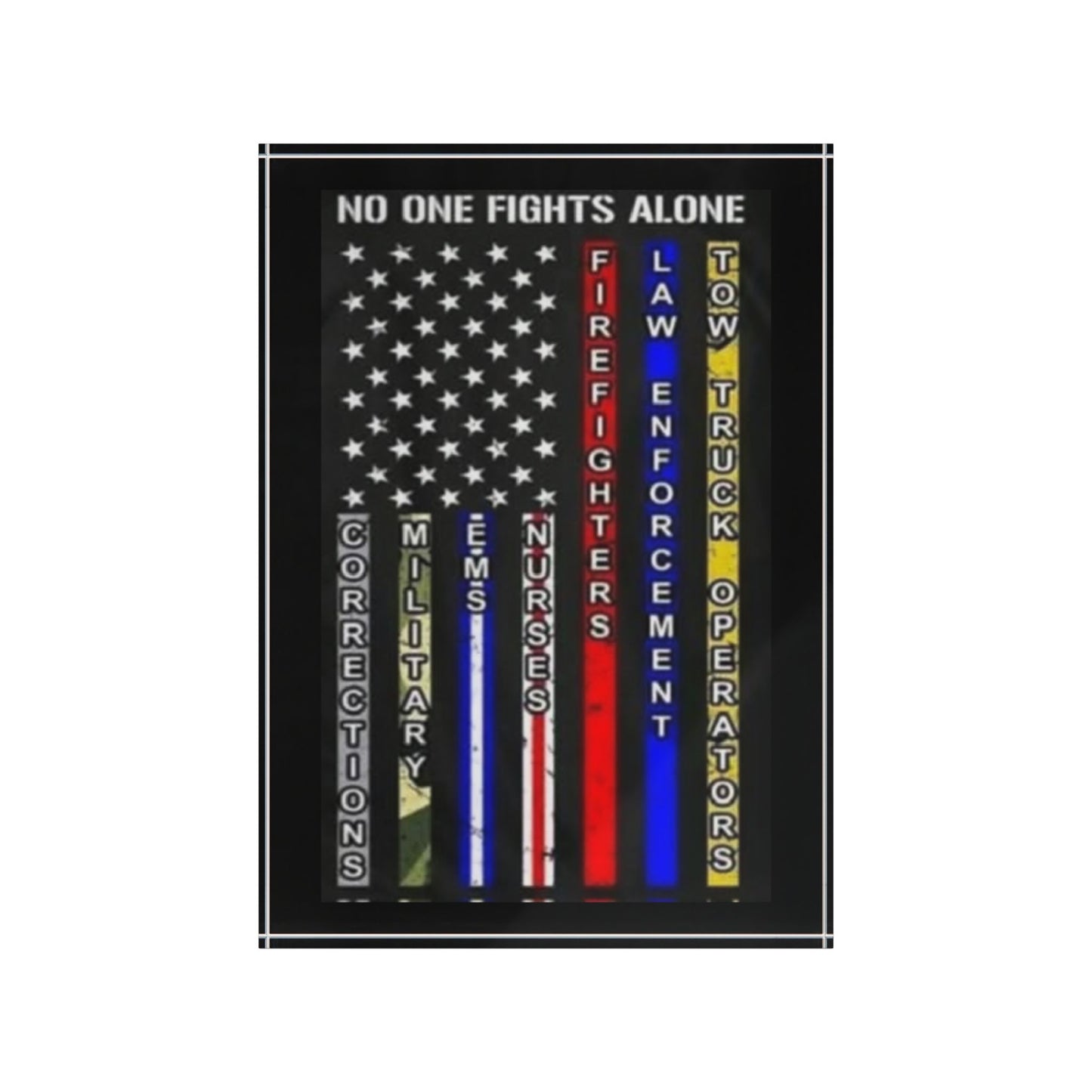 No One Fights Alone Acrylic Photo Block