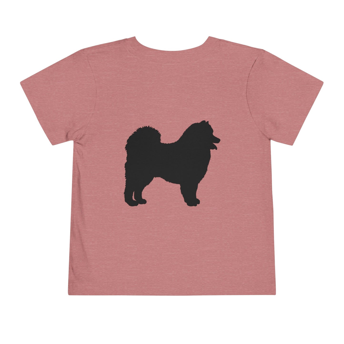 Samoyed Silhouette Toddler Unisex Short Sleeve Crewneck Tee