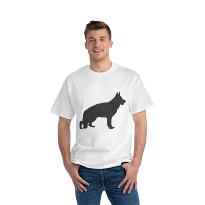 German Shepherd Silhouette Men's Short-Sleeve Crewneck Tee