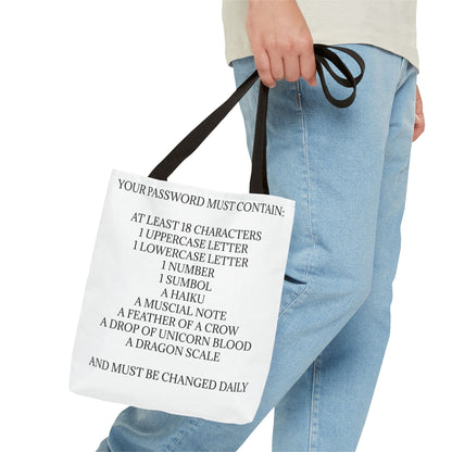 Password Tote Bag
