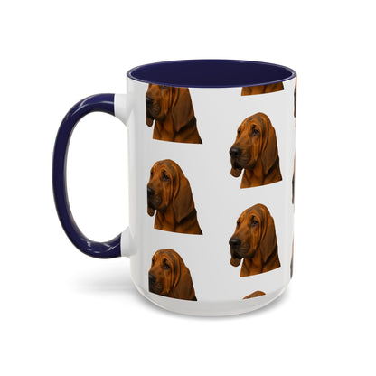 Bloodhound Head 2-Tone Coffee Mug