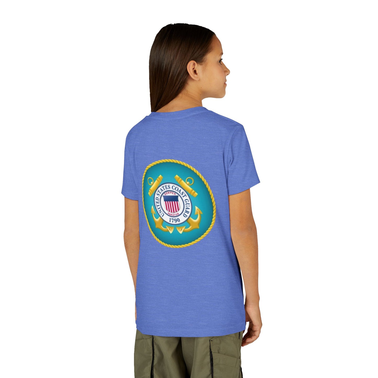 US Coast Guard Youth Unisex Short Sleeve Crewneck Tee