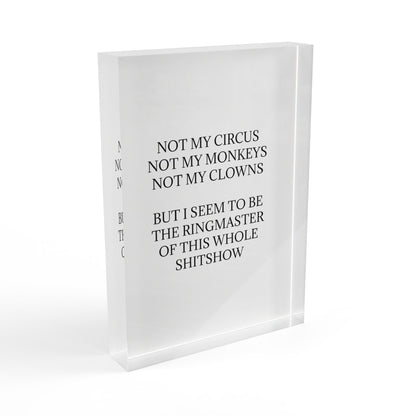Ringmaster Acrylic Photo Block