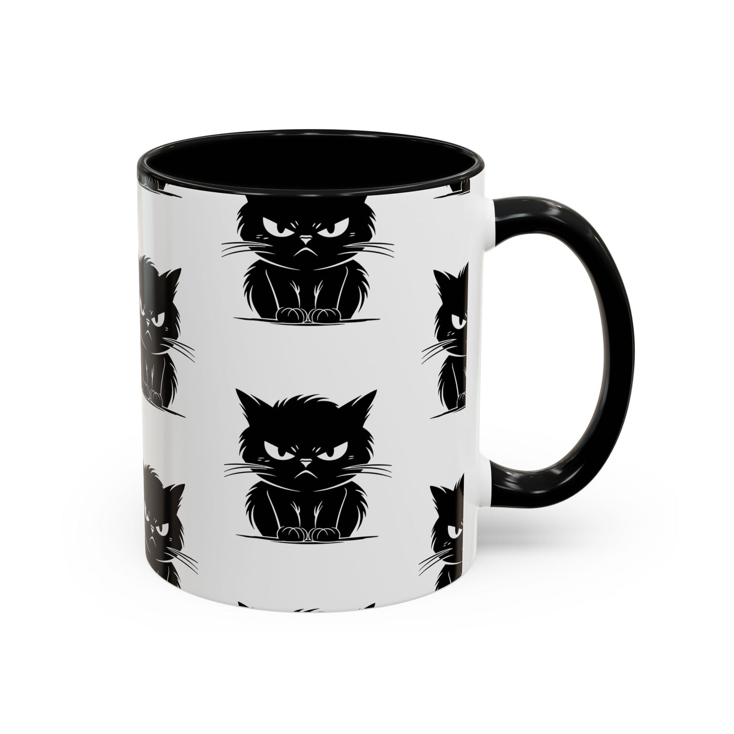 Angry Cat 2-Tone Coffee Mug