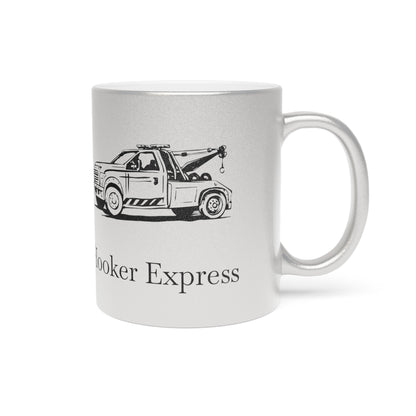 H**ker Express Wheel Lift Tow Truck Metallic Coffee Mug