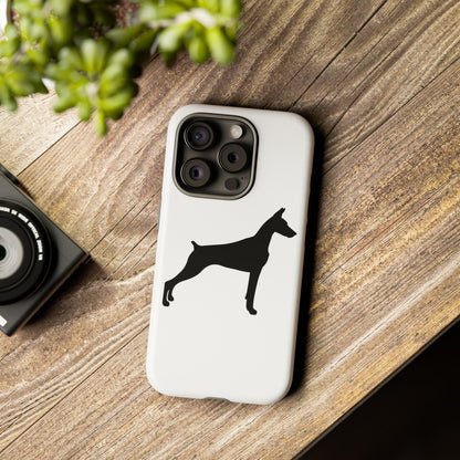 Doberman Silhouette iPhone Case