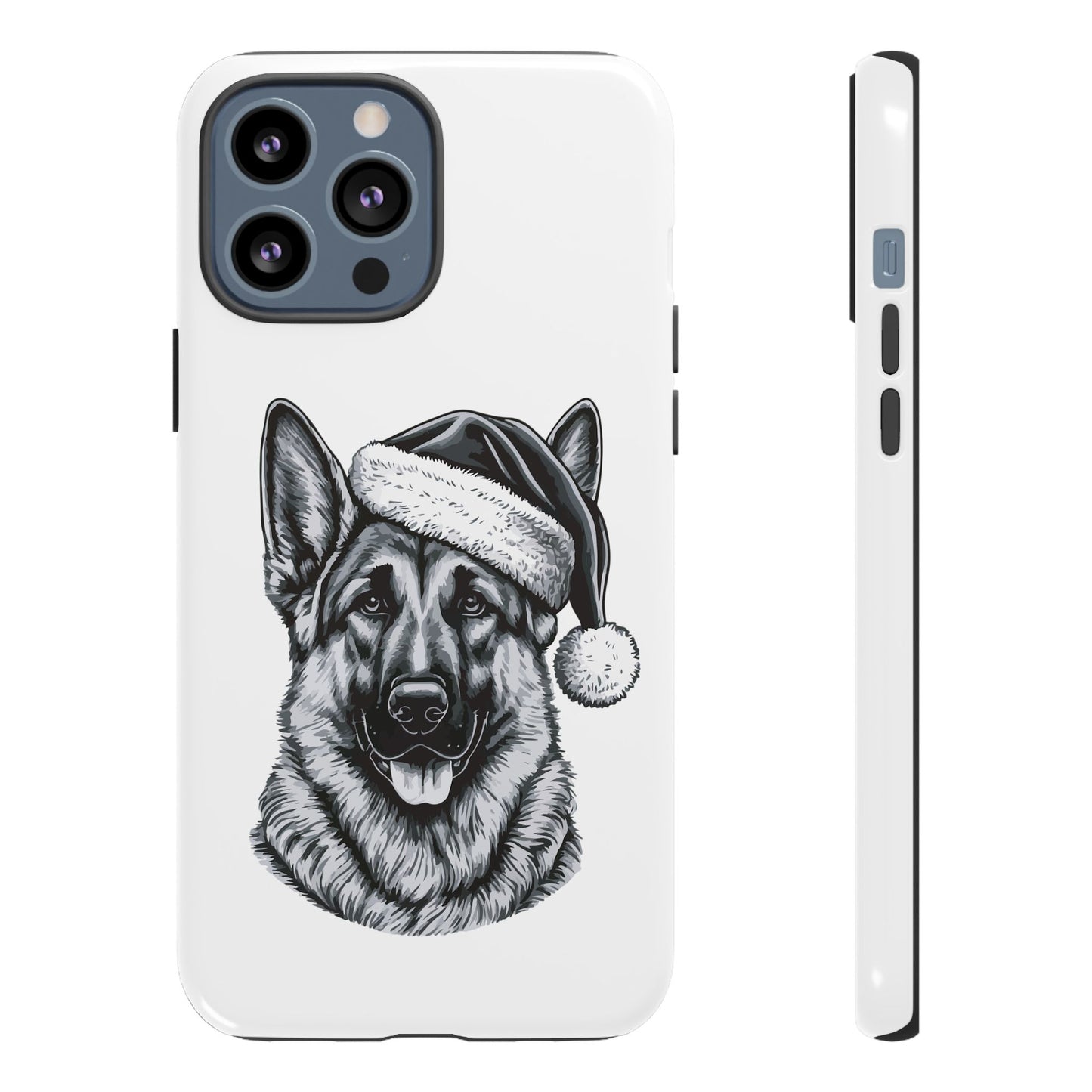 Santa Paws German Shepherd iPhone Case