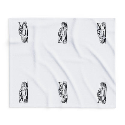 Wheel Lift Tow Truck Arctic Fleece Blanket