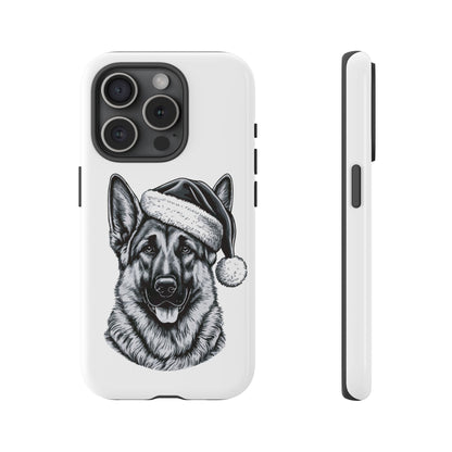 Santa Paws German Shepherd iPhone Case