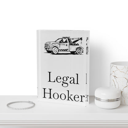 Legal H**ker  Wheel Lift Tow Truck Acrylic Photo Block