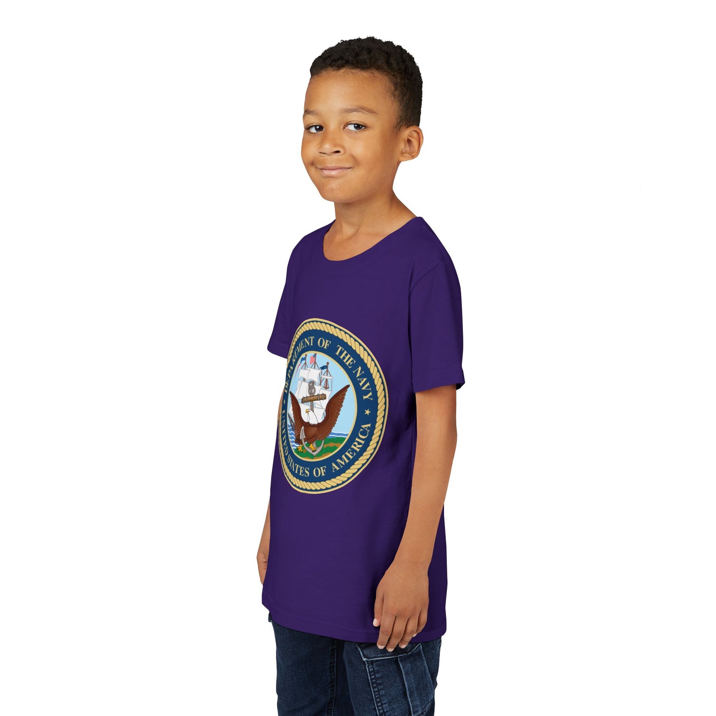 US Navy Youth Unisex Short Sleeve Crewneck Tee
