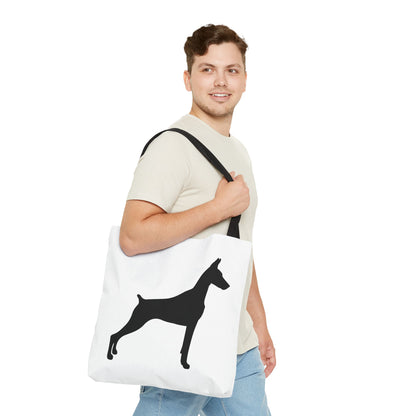 Doberman Silhouette Tote Bag