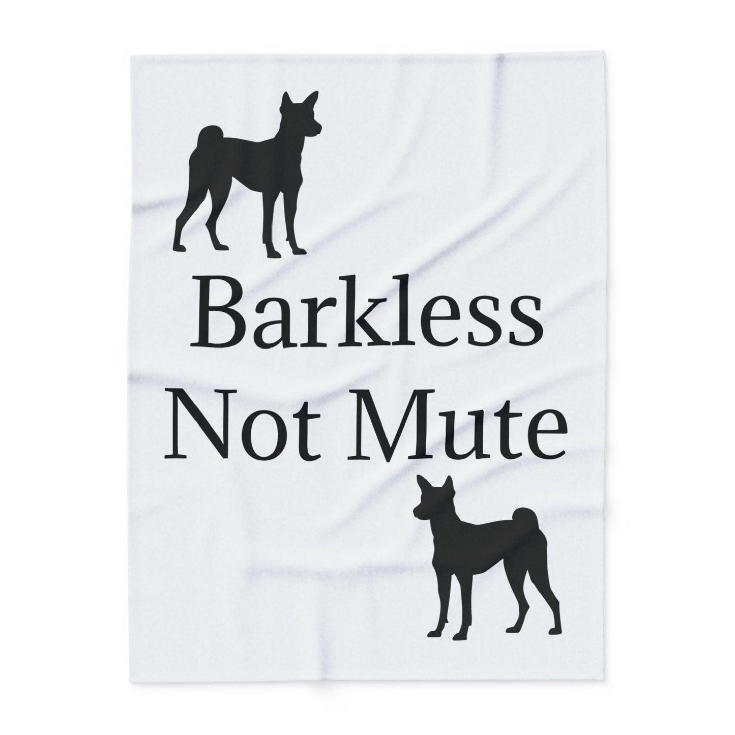 Barkless Not Mute Arctic Fleece Blanket