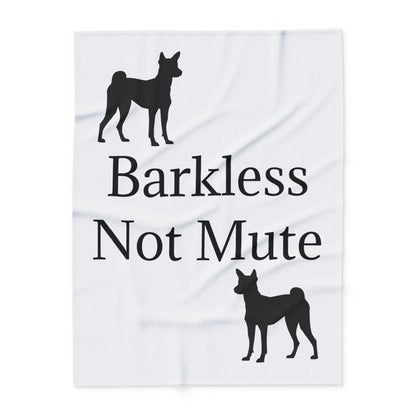 Barkless Not Mute Arctic Fleece Blanket