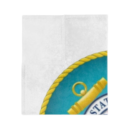 US Coast Guard Velveteen Microfiber Blanket