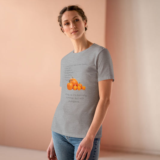 Fall In The South Women's Short Sleeve Crewneck Tee