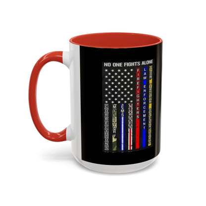 No One Fights Alone 2-Tone Coffee Mug