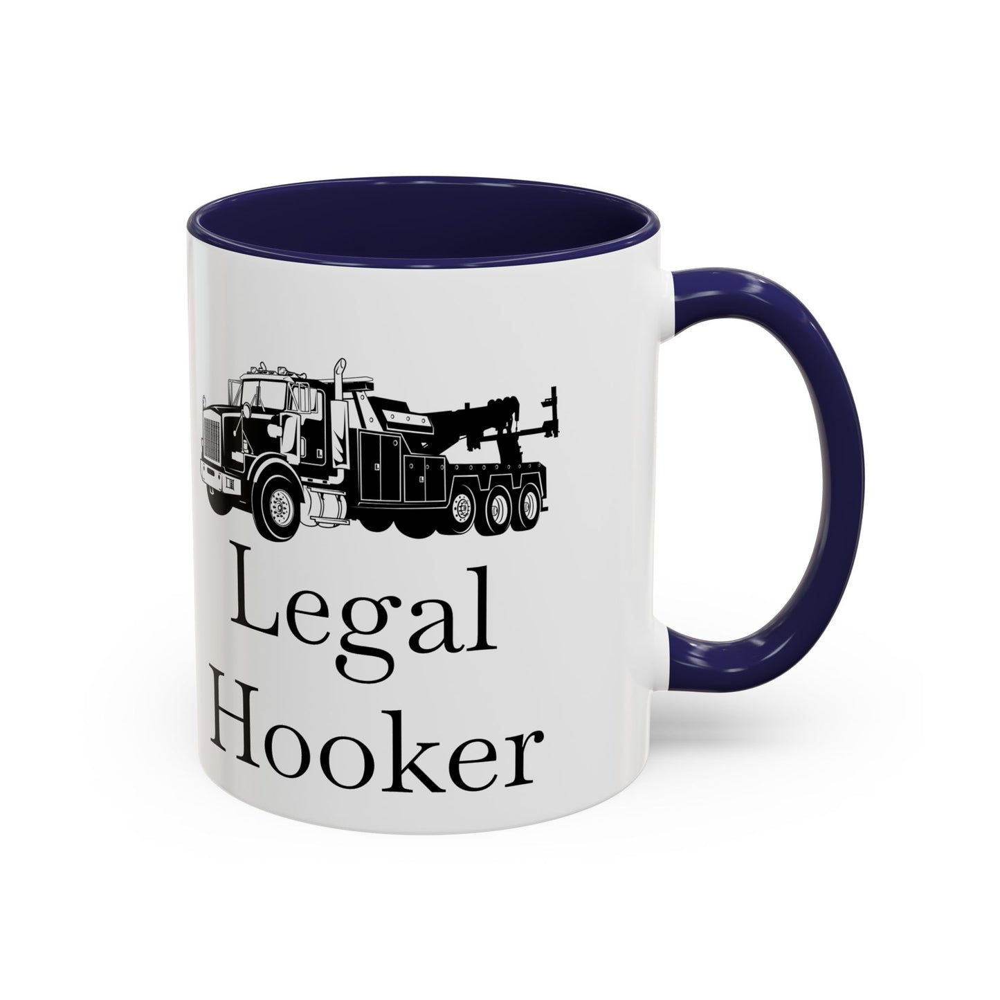 Legal H**ker Heavy Tow Truck 2-Tone Coffee Mug